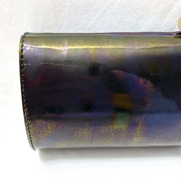 JIMMY CHOO Patent Leather Tube Clutch - Picture 6 of 17